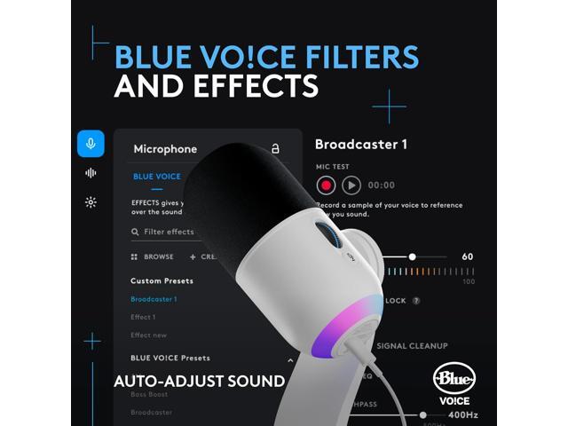 Logitech G Yeti GX Dynamic RGB Gaming Microphone with LIGHTSYNC, USB Mic for Streaming, Supercardioid, USB Plug and Play for PC/Mac - Off White