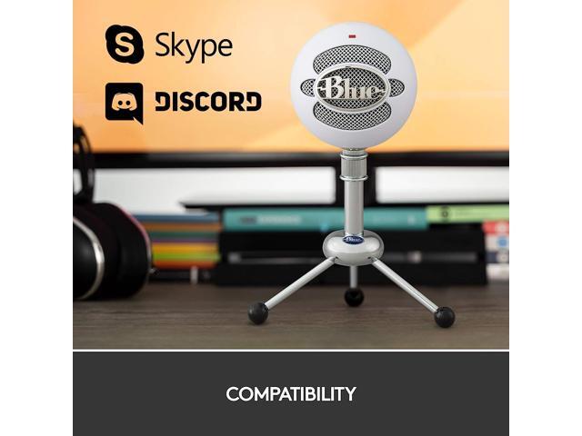 Blue Snowball USB Microphone for PC, Mac, Gaming, Recording, Streaming, Podcasting, Condenser Mic with Cardioid and Omnidirectional Pickup...