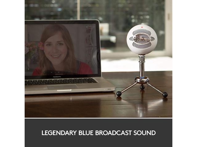 Blue Snowball USB Microphone for PC, Mac, Gaming, Recording, Streaming, Podcasting, Condenser Mic with Cardioid and Omnidirectional Pickup...