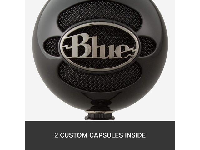 Blue Snowball USB Microphone for PC, Mac, Gaming, Recording, Streaming, Podcasting, Condenser Mic with Cardioid and Omnidirectional Pickup...