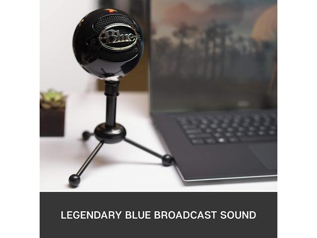 Blue Snowball USB Microphone for PC, Mac, Gaming, Recording, Streaming, Podcasting, Condenser Mic with Cardioid and Omnidirectional Pickup...