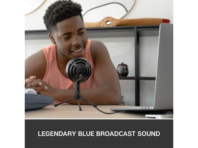 Blue Snowball iCE USB Microphone for PC, Mac, Gaming, Recording, Streaming, Podcasting, with Cardioid Condenser Mic Capsule, Adjustable Desktop...