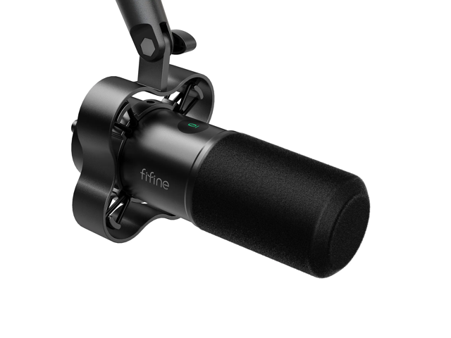 FIFINE K688 Neo USB/XLR Podcast Microphone - Dynamic Pro Mic, Mute & Monitor for Streaming, Gaming, Vocal & Music Recording Audio, for PC USB-C.