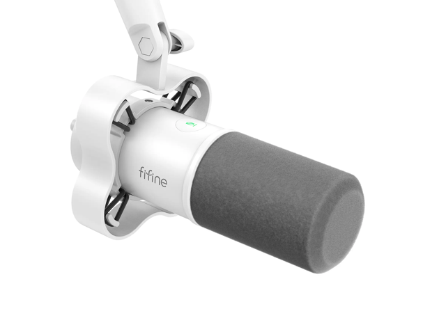FIFINE K688 Neo USB/XLR Podcast Microphone - Dynamic Pro Mic, Mute & Monitor for Streaming, Gaming, Vocal & Music Recording Audio, for PC USB-C.