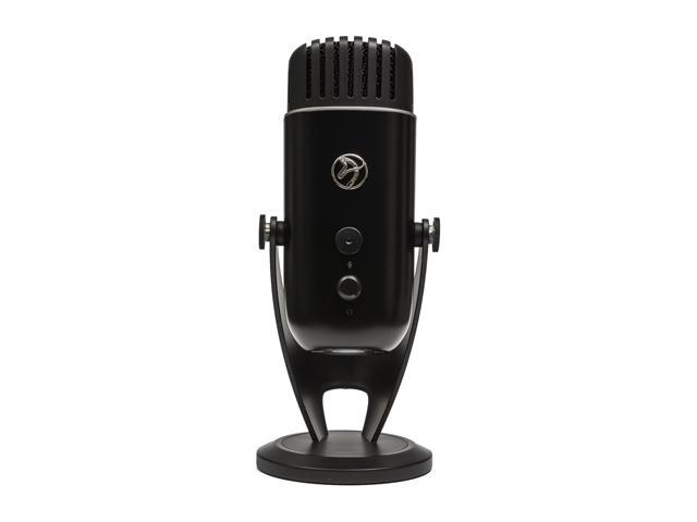 Arozzi Colonna Black Streaming and Gaming Microphone - Studio Quality with Adjustable Patterns
