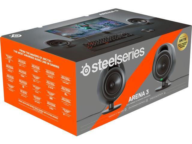 SteelSeries - Arena 3 Bluetooth Gaming Speakers with Polished 4" Drivers (2-Piece) - Black - image 7