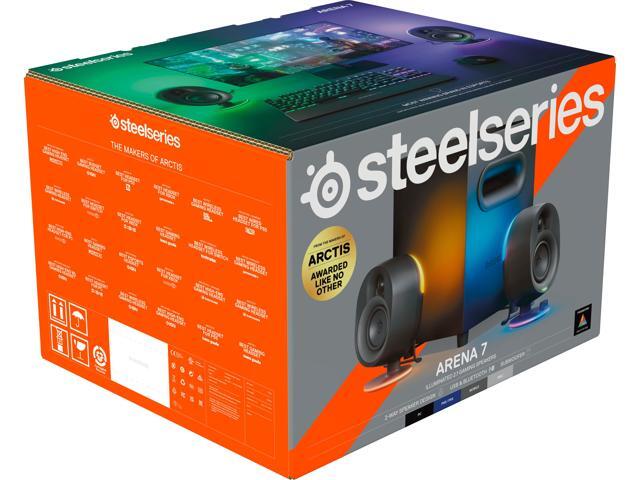 SteelSeries - Arena 7 2.1 Bluetooth Gaming Speakers with RGB Lighting (3 Piece) - Black - image 5