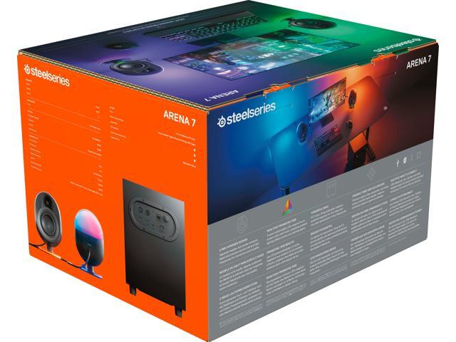 SteelSeries - Arena 7 2.1 Bluetooth Gaming Speakers with RGB Lighting (3 Piece) - Black - image 6