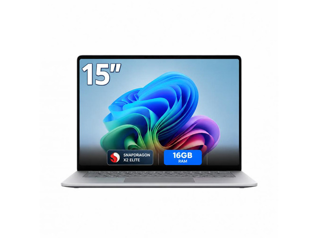 Microsoft - Surface Laptop - 15' 3K Touchscreen - Snapdragon X2 Elite (12 Core) 2026 - 16GB Memory - 1TB Storage - Platinum
