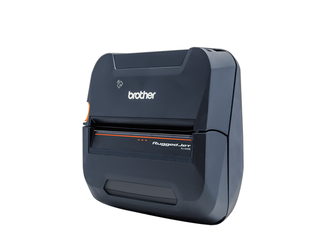 Brother RuggedJet RJ4235BL Direct Thermal Printer - 4-Inch Rugged Mobile Printer with Bluetooth Wireless Connectivity and Smart Li-ion Battery -...