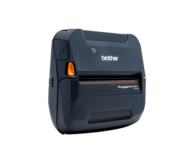 Brother RuggedJet RJ4235BL Direct Thermal Printer - 4-Inch Rugged Mobile Printer with Bluetooth Wireless Connectivity and Smart Li-ion Battery -...