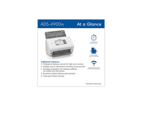 Brother ADS-4900W Professional Desktop Scanner