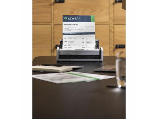 Brother - ADS-1800W Compact Wireless Duplex Desktop Scanner with Single Pass Double-Sided Scanning - White - image 4
