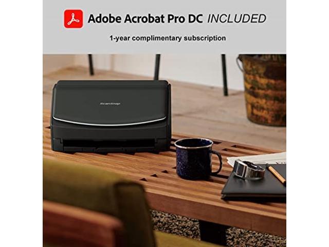 Ricoh / Fujitsu ScanSnap iX1600 Deluxe Color Duplex Document Scanner with Adobe Acrobat DC Pro 1 year complimentary subscription included (Value at...