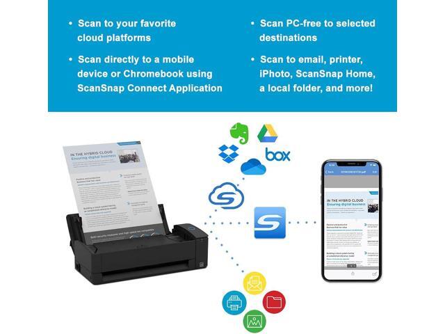 Ricoh ScanSnap iX1300 TAA Black Desktop Scanner - Compact Wireless or USB Double-Sided Color Document, Photo & Receipt Scanner with Auto Document...