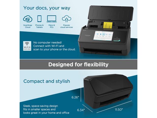 Ricoh ScanSnap iX2500 (Black) Sheet Fed Scanners - Document (PA03860-B305)