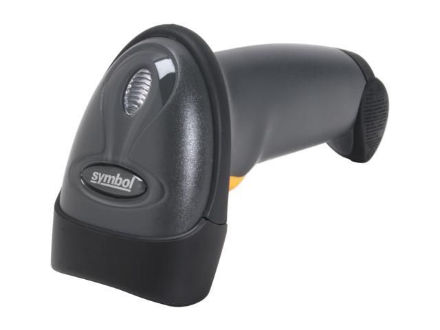 Zebra Symbol LS2208 Corded Handheld 1D Laser Barcode Scanner, USB, RS232, KBW, TGCS (IBM) 46XX over RS485, USB Kit, Black - LS2208-SR20007R-NA