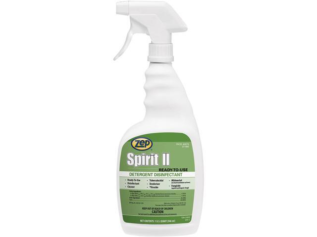 Zep Spirit II Ready-To-Use Disinfectant, 32 Oz, Citrus Scent,