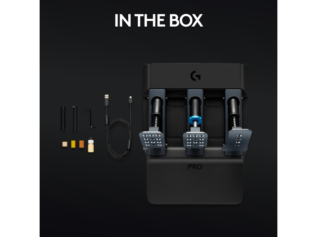 Logitech - PRO Racing Simulator Pedals with 100kg Load Cell Brake for Windows - Black - image 8