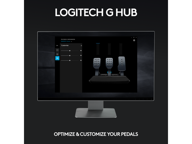 Logitech - PRO Racing Simulator Pedals with 100kg Load Cell Brake for Windows - Black - image 9