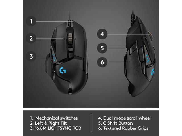Logitech G G502 HERO Gaming Mouse (Black) - image 6
