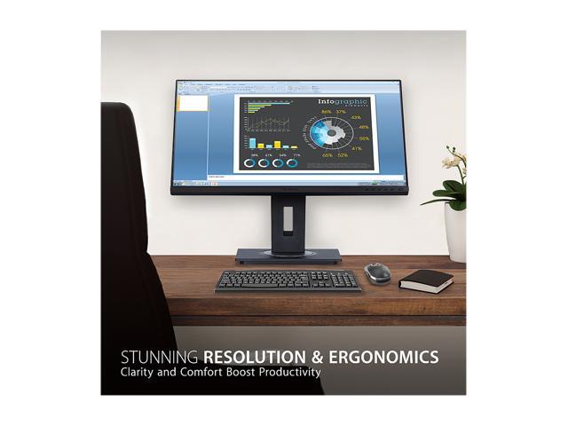 ViewSonic - VG2455-2K 24" IPS QHD Monitor (USB-C, HDMI, DisplayPort) - Black - image 3