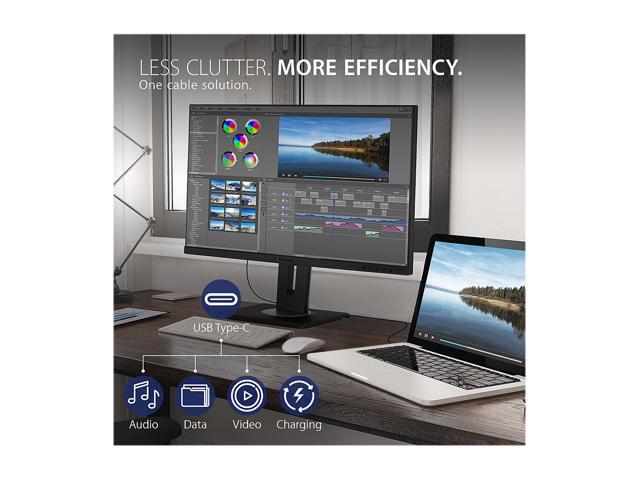 ViewSonic - VG2455-2K 24" IPS QHD Monitor (USB-C, HDMI, DisplayPort) - Black - image 4