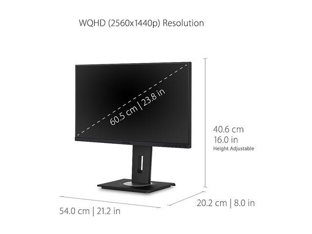ViewSonic - VG2455-2K 24" IPS QHD Monitor (USB-C, HDMI, DisplayPort) - Black - image 6