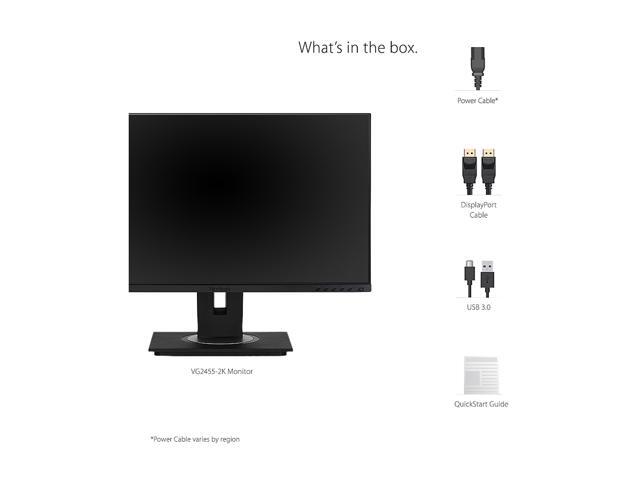 ViewSonic - VG2455-2K 24" IPS QHD Monitor (USB-C, HDMI, DisplayPort) - Black - image 8