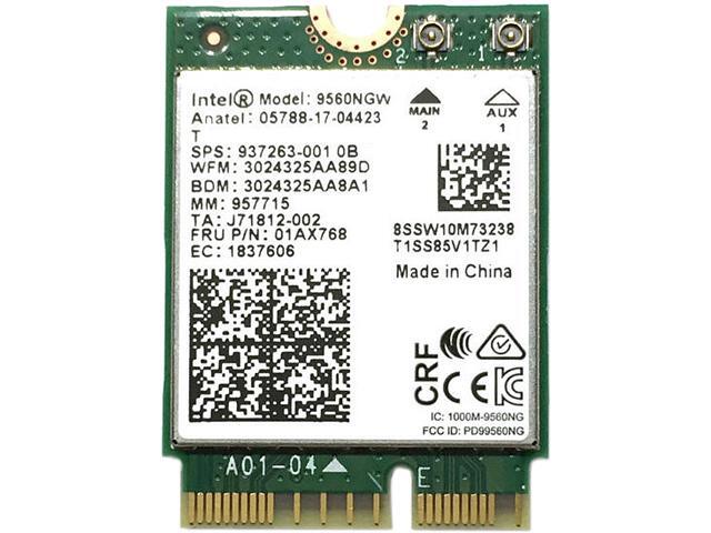 Intel Wireless-AC 9560, 2230, 2x2 AC+BT, Gigabit, No vPro