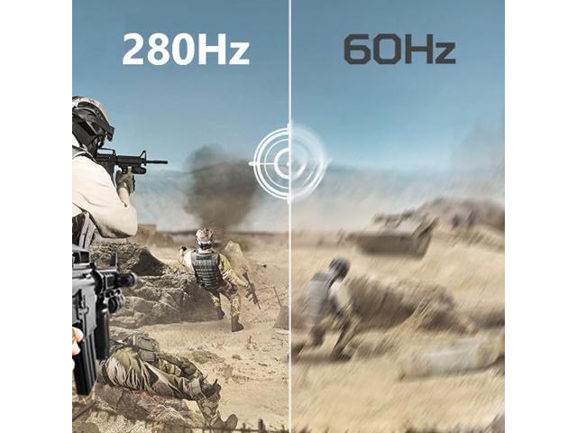 Acer - Nitro 27” LCD FHD 1080P 280Hz 1m FreeSync Premium 1500R Curved Gaming Monitor with HDR (DisplayPort, HDMI) - Black - image 5