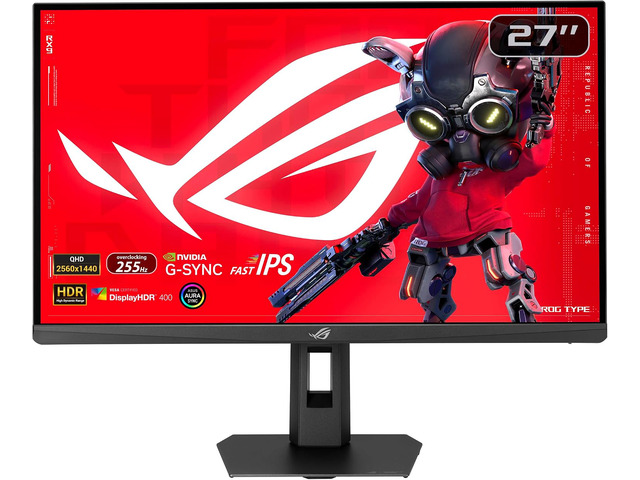 ASUS ROG Strix XG27ACMES 27' WQHD Gaming Monitor, 300Hz Refresh Rate, Fast IPS, 1ms GTG, FreeSync Premium, USB-C, DisplayPort, HDMI
