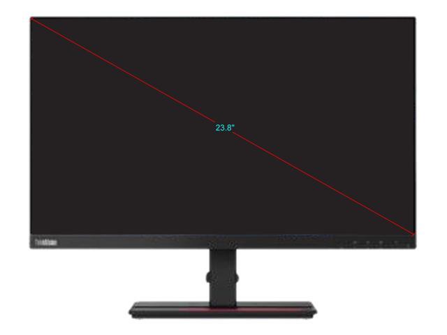 Lenovo ThinkVision T24i-20 23.8' Full HD WLED LCD Monitor - 16:9 - Raven Black