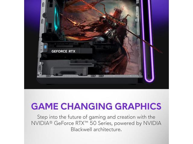Alienware Aurora Gaming Desktop ACT1250 - Intel Core Ultra 7 265F Processor, Air Cooled, NVIDIA GeForce RTX 5060Ti, 16GB DDR5 RAM, 1TB SSD, 500W...