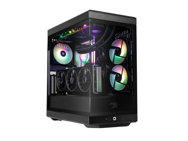 iBUYPOWER - Y40 PRO Gaming Desktop PC - AMD Ryzen 7 9800X3D, AMD Radeon RX 9070XT 16GB, 32GB DDR5 RGB,2TB NVMe - Black - image 8