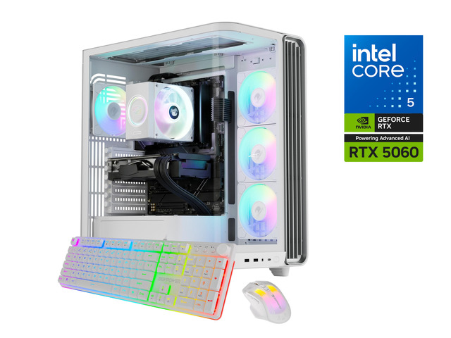 iBUYPOWER Trace Gaming PC Desktop Computer Intel Core Ultra 5 225F CPU, NVIDIA GeForce RTX 5060 8GB GPU, 16GB DDR5 RAM, 1TB NVMe SSD, Windows 11...