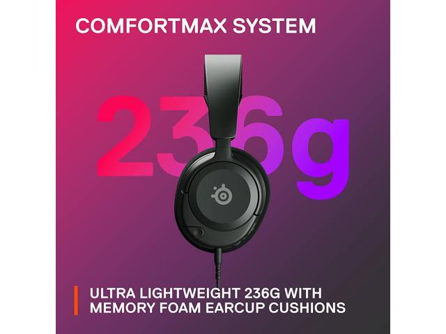 SteelSeries - Arctis Nova 1 Wired Gaming Headset for PC, PS5, and PS4 - Black - image 6