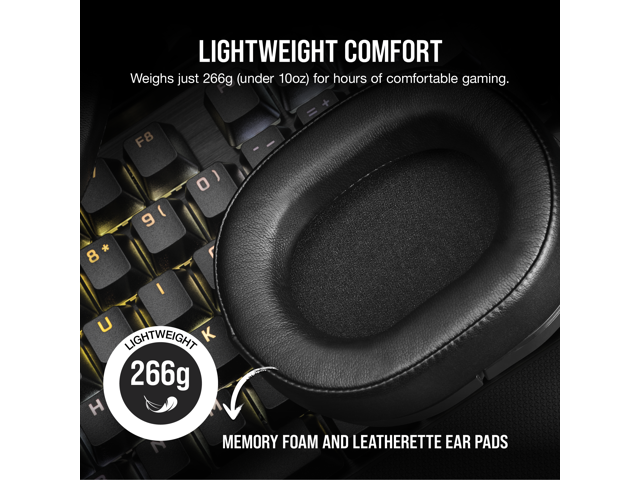 CORSAIR - HS Series HS55 Wireless Gaming Headset for PC, PS5, and Mobile - Carbon - image 6