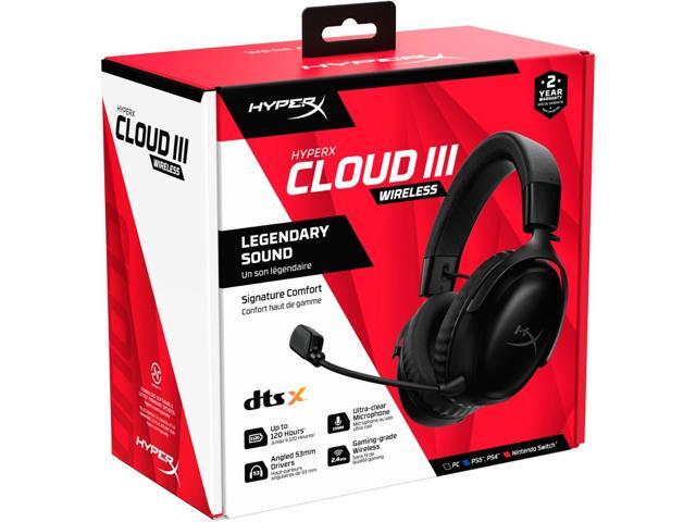 HyperX - Cloud III Wireless Gaming Headset for PC, PS5, PS4, and Nintendo Switch - Black - image 9