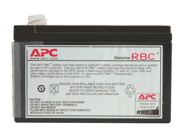 APC UPS Battery Replacement for APC Back-UPS Models BE500R, BE550MC, BK300C, BK350, BK500, BK500BLK, BK500M, BK500MC, BK500MUS, and SC420, SU420NET...