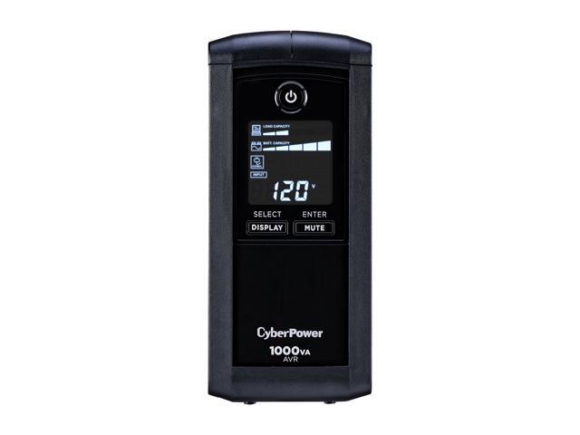 CyberPower CP1000AVRLCD Intelligent LCD UPS Battery Backup and Surge Protector, 1000VA/600W, 9 Outlets, AVR, Mini-Tower, UL Certified - image 2