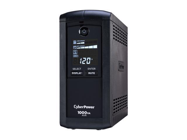 CyberPower CP1000AVRLCD Intelligent LCD UPS Battery Backup and Surge Protector, 1000VA/600W, 9 Outlets, AVR, Mini-Tower, UL Certified - image 3