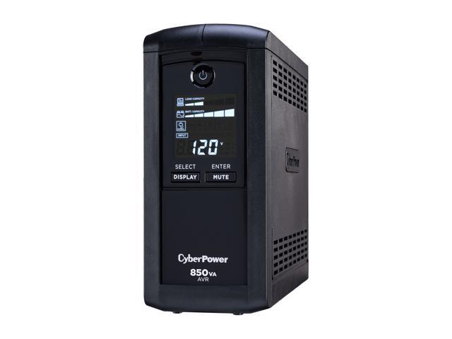 CyberPower CP850AVRLCD Intelligent LCD UPS Battery Backup and Surge Protector, 850VA/510W, 9 Outlets, AVR, Mini-Tower, UL Certified - image 3
