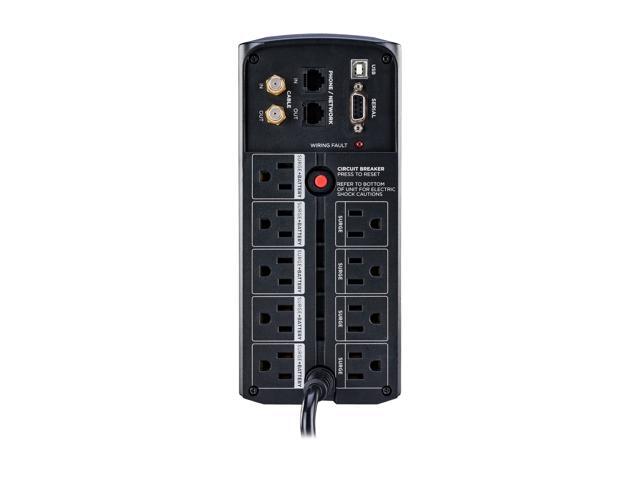 CyberPower CP850AVRLCD Intelligent LCD UPS Battery Backup and Surge Protector, 850VA/510W, 9 Outlets, AVR, Mini-Tower, UL Certified - image 4