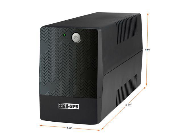 OPTI UPS TS800E 800VA / 480W (110v / 115v / 120v) Battery backup system, 50 / 60 Hz frequency auto sensing and selection, simulated sine wave...