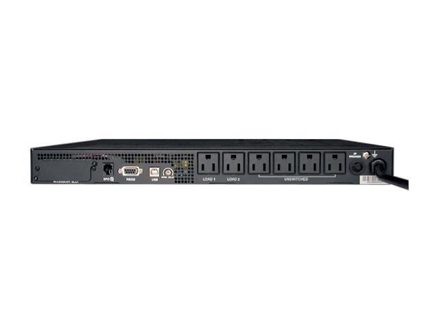 Tripp Lite Smart 750VA Sine Wave UPS Back Up, Line-Interactive 120V 600W, 1U Rackmount, Network Management Card Options, USB, DB9 Serial...
