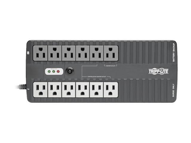 Tripp Lite 750 VA UPS Battery Backup, 450 Watts Eco Green, USB, RJ11, 12 Outlets (ECO750UPS)