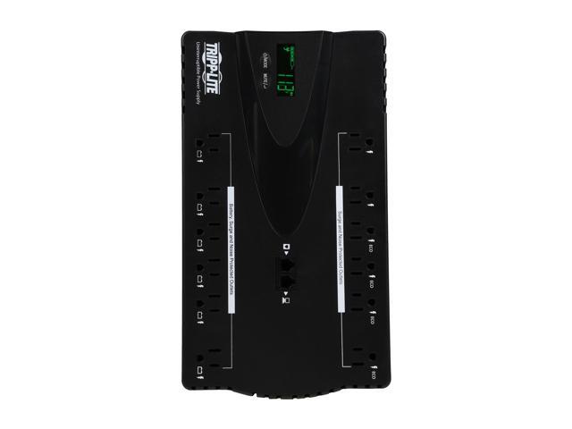 Tripp Lite 850 VA UPS Battery Backup, LCD, 425 Watts Eco Green, USB, RJ11, 12 Outlets (ECO850LCD)