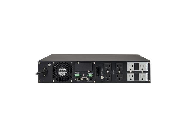 Tripp Lite SU1000RTXLCD2U Series SmartOnline 1000VA 900W 120V Double-Conversion Sine Wave UPS - 8 Outlets, Extended Run, Network Card Option, LCD,...