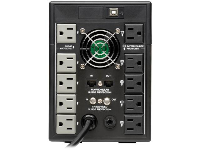 Tripp Lite OMNI1500LCDT Series OmniSmart 1500VA 810W 120V Line-Interactive UPS - 10 Outlets, AVR, USB, LCD, Tower - 1500 VA/810 W - 120 V ACTower -...